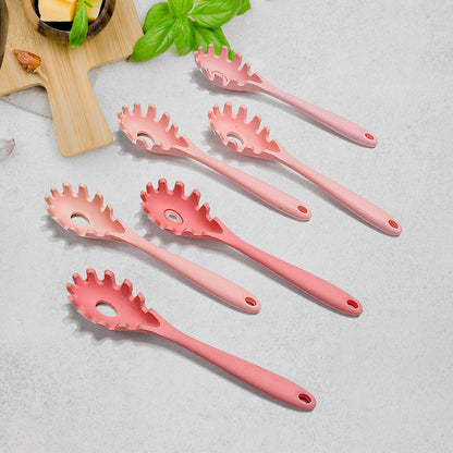 Multipurpose Silicone Spoon, Silicone Basting Spoon Non-Stick Kitchen Utensils Household Gadgets Heat-Resistant Non Stick Spoons Kitchen Cookware Items For Cooking and Baking (6 Pcs Set)