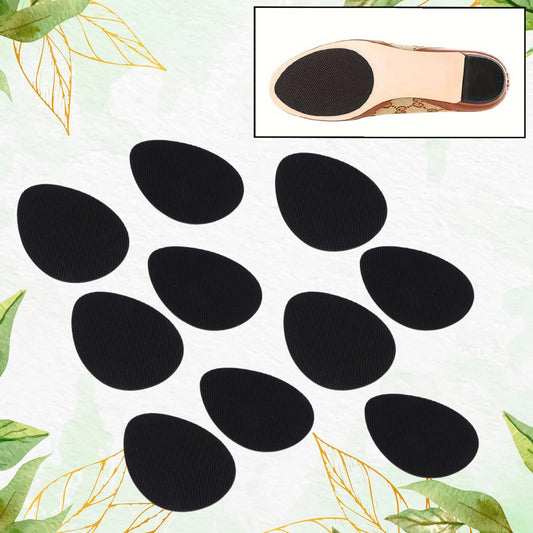 Non-Slip Shoe Pads, Rubber Shoe Sole Protector Pads, Self-Adhesive Shoe Grips Pads Stickers Non Skid for Ladies Shoes, High Heels, Boots