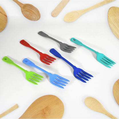 Multipurpose Silicone Spoon, Silicone Basting Spoon Non-Stick Kitchen Utensils Household Gadgets Heat-Resistant Non Stick Spoons Kitchen Cookware Items For Cooking and Baking (6 Pcs Set)