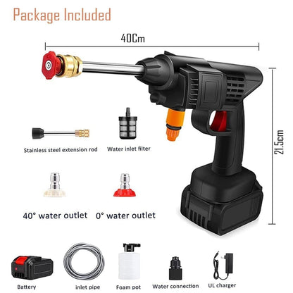 8550 48V Car washing Kit, Portable Pressure Washer with, Rechargeable | Cordless Pressure Washer Gun | Handheld Pressure Washer for Car | Car Washer Gun (Type 1- Single Battery)