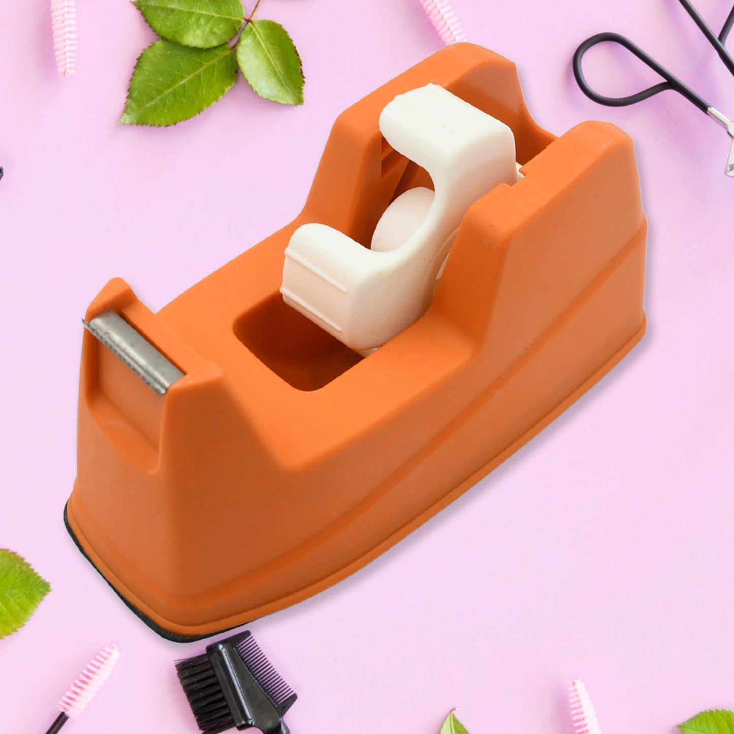 9508 Plastic Tape Dispenser Cutter for Home Office use, Tape Dispenser for Stationary, Tape Cutter Packaging Tape (1 pc / 605 Gm)