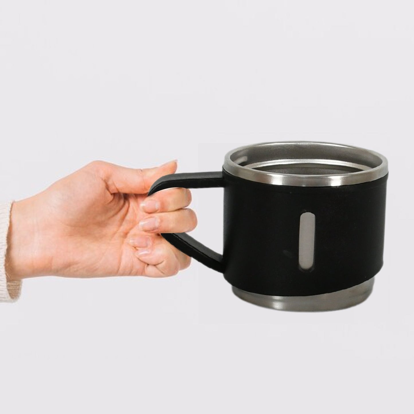 Stainless Steel Vacuum Coffee / Tea Cup, Tea Mug Hot Insulated Double Wall Stainless Steel, Coffee, and Milk Cup with Handle Easy To Carry: Coffee Cup (1 Pc / 3 pc / 6 pc)