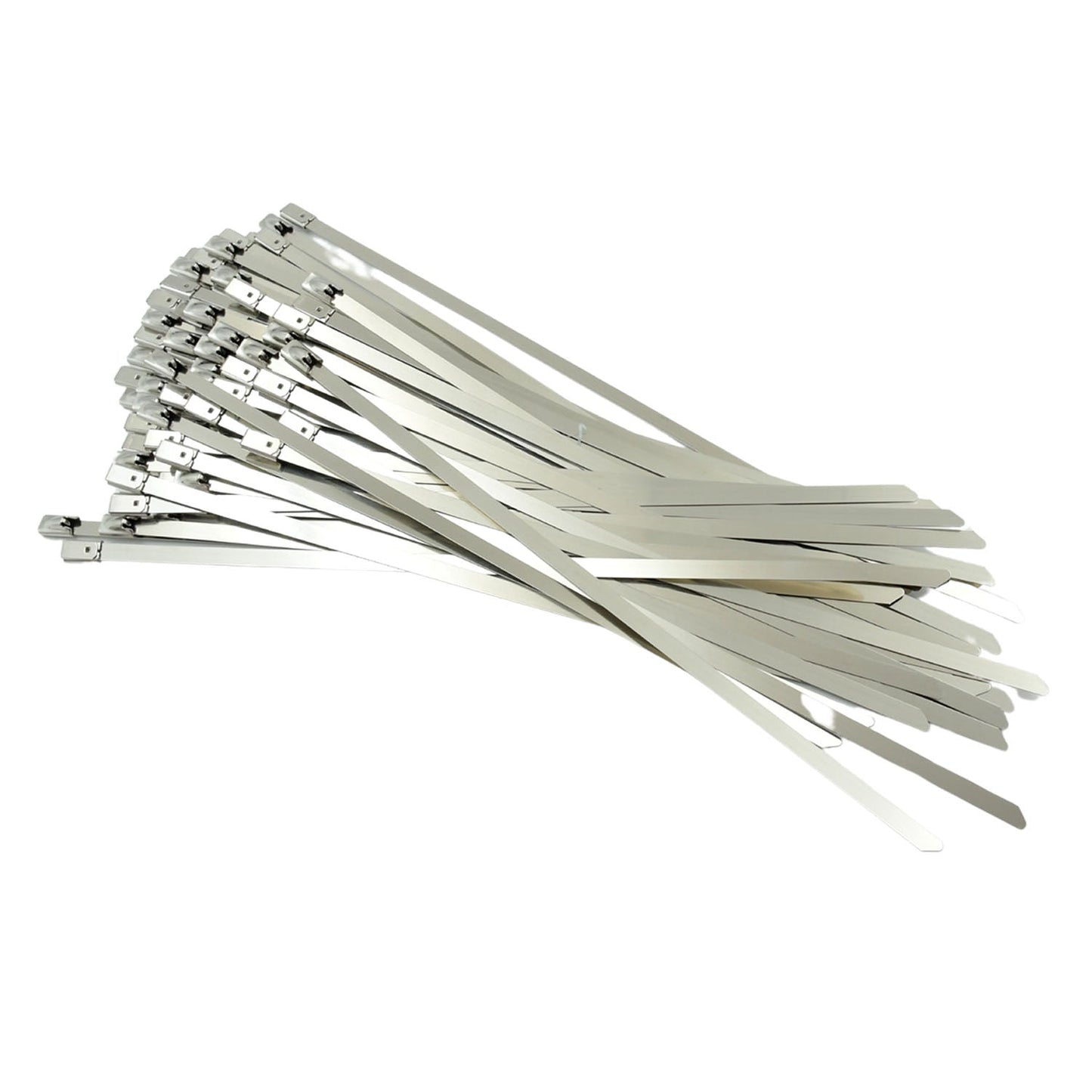 Stainless Steel Cable TIE Used for Solar, Industrial and Home Improvement Multipurpose HIGH Strength, Self-Locking Zip Ties, Multi-purpose Tie, Portable Rustproof 100Pcs Wide Application Zip Tie Set for Building ( 4.6x200MM & 4.6x100MM /  100 pcs Set)