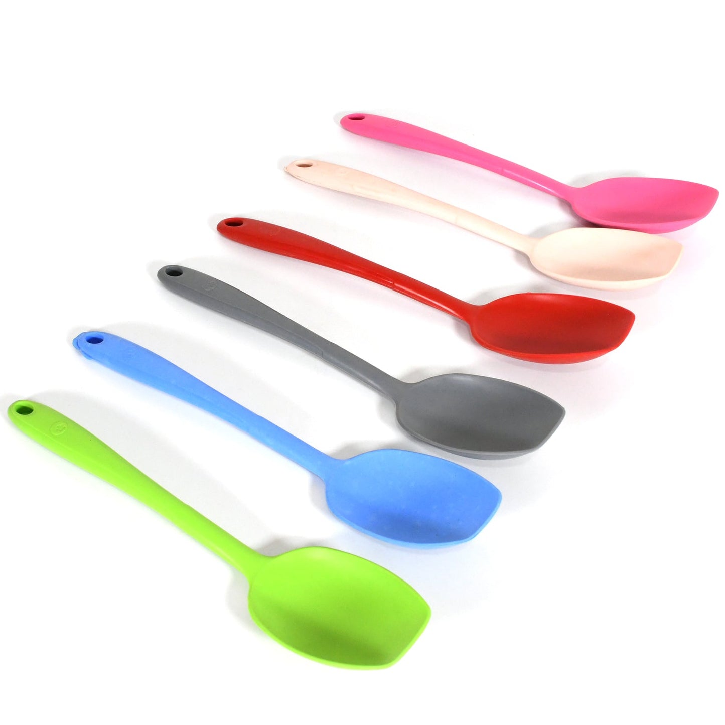 Multipurpose Silicone Spoon, Silicone Basting Spoon Non-Stick Kitchen Utensils Household Gadgets Heat-Resistant Non Stick Spoons Kitchen Cookware Items For Cooking and Baking (6 Pcs Set)