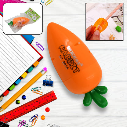 8878 Student Pencil Sharpener Cartoon Simple Carrot Pencil Sharpener Suitable for Students, Children, School, Stationery (1 Pc)