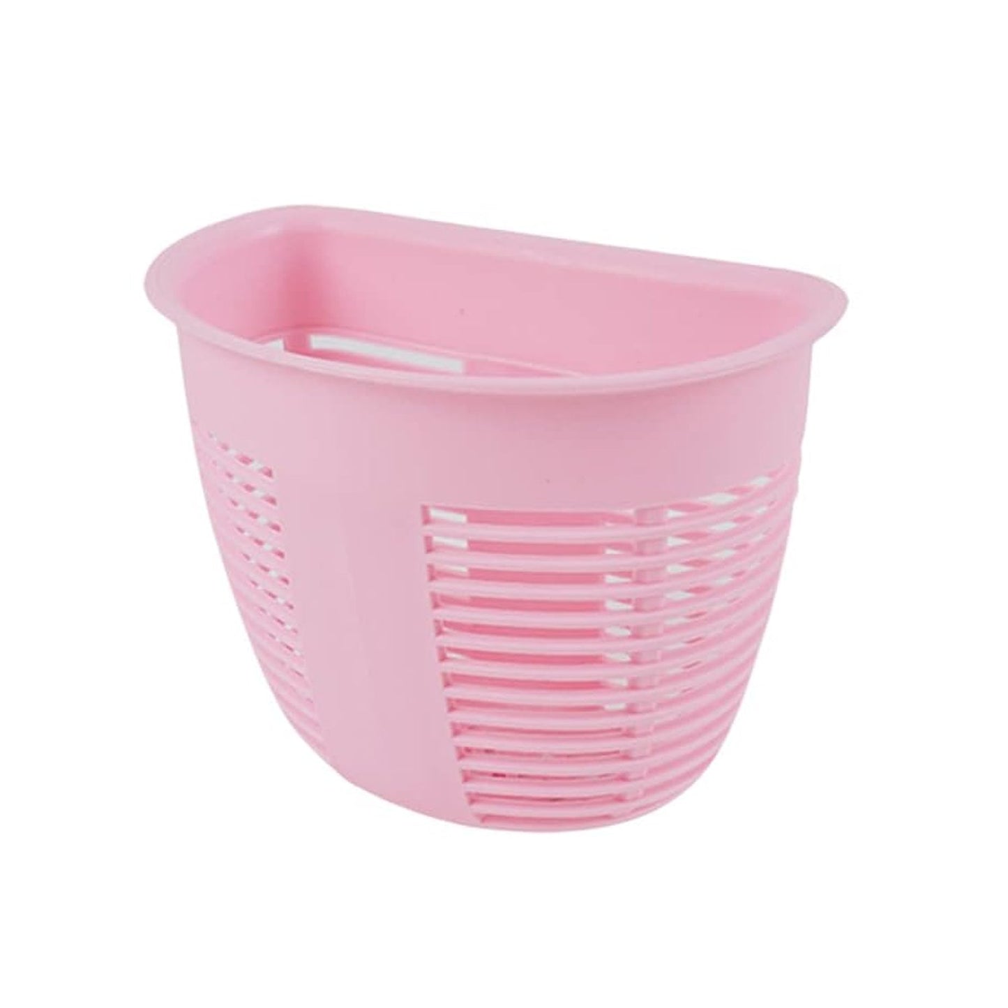 8825 Hanging Plastic Storage Basket, Adhesive Wall Mounted Organizer Box Make Up Holder Shelf Bathroom Wall Basket Punch Free Drain Basket for Kitchen Bathroom, Wall Type Storage Basket (1 Pc)