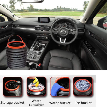 Foldable Storage Bucket , Water Container & Dustbin Multiuse Bucket For Home , Car & Kitchen Use Bucket