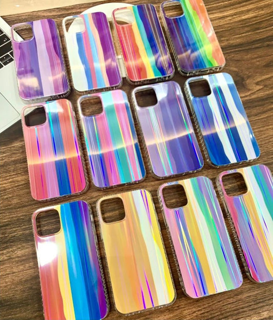 Rainbow Shiny Hard Case For Iphone