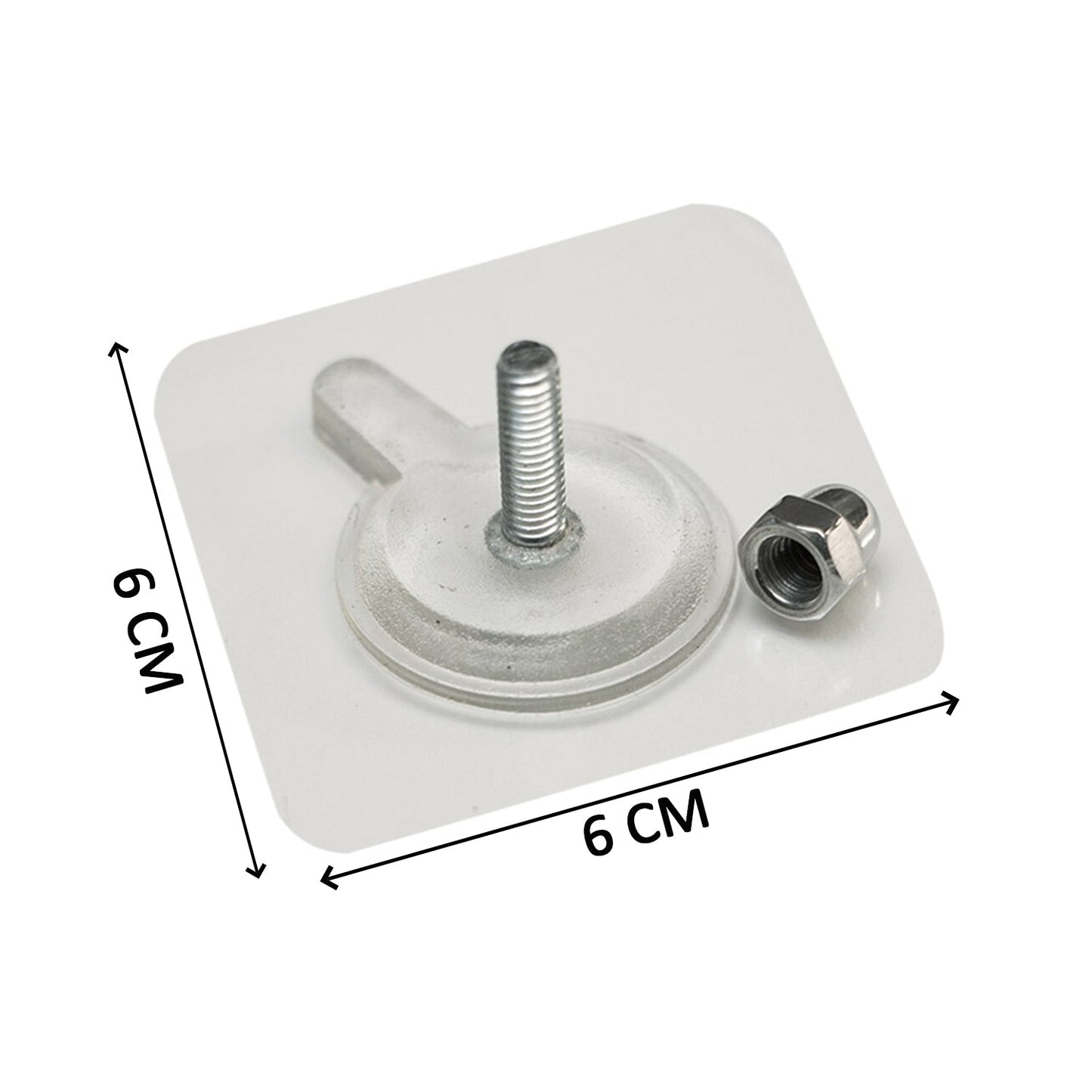 9017 Adhesive Screw Wall Hook used in all kinds of places including household and offices for hanging and holding stuffs etc. 