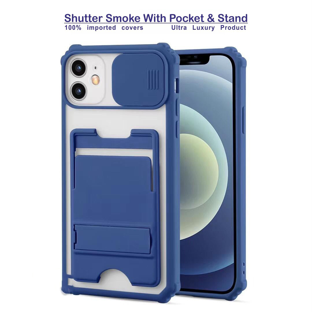 Shutter Smoke With Stand Hard Case For Iphone