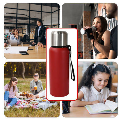 Stainless Steel Water Bottle, Fridge Water Bottle, Stainless Steel Water Bottle Leak Proof, Rust Proof, Cold & Hot Thermos steel Bottle| Leak Proof | Office Bottle | Gym | Home | Kitchen | Hiking | Trekking | Travel Bottle (1000ML/800ML/Approx 600ML)