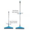 8709A Adjustable Bathroom/Floor Stainless Steel Rod Wiper, Plastic Floor Wiper 