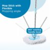 8713 GANESH Prime Plus Steel Spinner Bucket Mop 360 Degree Self Spin Wringing with 2 Absorbers for Home and Office Floor Cleaning Mops Set. 