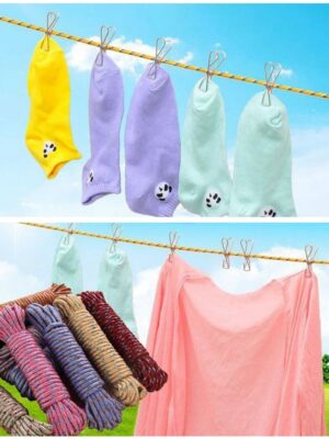 9059 10 Meter Heavy Duty Laundry Drying Clothesline Rope Portable Travel Nylon Cord Sturdy Clothes Line for Outdoor, Camping, Indoor, Crafting, Art Projects 