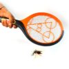 9108 Anti Mosquito Racquet Rechargeable Insect Killer Bat with LED Light 