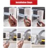 9089 Splash Filter Faucet, Sink Faucet Sprayer Head Suitable for  Kitchen Bathroom Faucet 