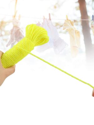 9116 3Meter Heavy Duty Laundry Drying Clothesline Rope Portable Travel Nylon Cord Sturdy Clothes Line for Outdoor, Camping, Indoor, Crafting, Art Projects 