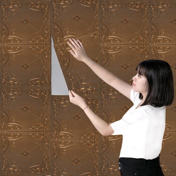 9290 Wall 3D Pe Foam Wall Stickers Self Adhesive Wallpaper DIY Wall Decoration Wallpaper Suitable For Home , Office & All Type Wall Sticker 