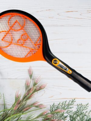 9108 Anti Mosquito Racquet Rechargeable Insect Killer Bat with LED Light 