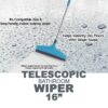 8709A Adjustable Bathroom/Floor Stainless Steel Rod Wiper, Plastic Floor Wiper 