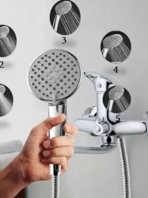 9047 Shower Head Multi-Function Plastic High Pressure Shower Spray for Bathroom 