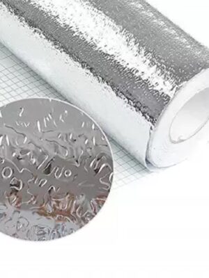 9075 Aluminium foil for Kitchen and Aluminium Foil Paper Sticker Roll for Kitchen Wall, Drawers. (60cm*2Meter) 