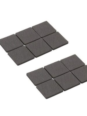 9040 12Pcs Self Adhesive Non-Slip for Protecting Tiles, Shiny Hard Wood Floor 
