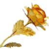 879 24K Artificial Golden Rose/Gold Red Rose with Gift Box (10 inches) 