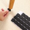 9040 12Pcs Self Adhesive Non-Slip for Protecting Tiles, Shiny Hard Wood Floor 