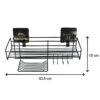 9009 3 in 1 Shower Shelf Rack for storing and holding various household stuffs and items etc. 