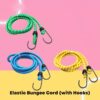 9067 High Strength Elastic Bungee, Shock Cord Cables, Luggage Tying Rope with Hooks 