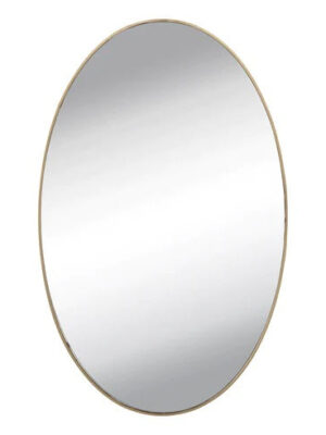 9053A SMALL OVAL FRAME LESS MIRROR WALL STICKER FOR DRESSING 
