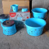 8711 PLASTIC BATHROOM ACCESSORIES SET 6 PCS BATH SET BATHROOM BUCKET WITH DUSTBIN MUG, STOOL, SOAP CASE,TUB 