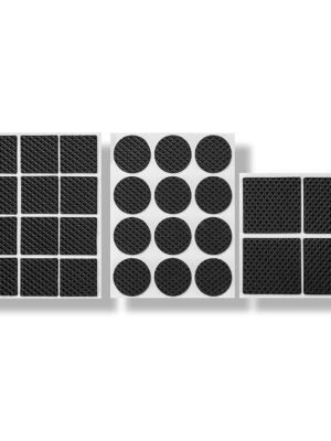 9066 28 pc Rubber furniture Pads Self Sticking Non Slip Furniture Noise Insulation Pads 
