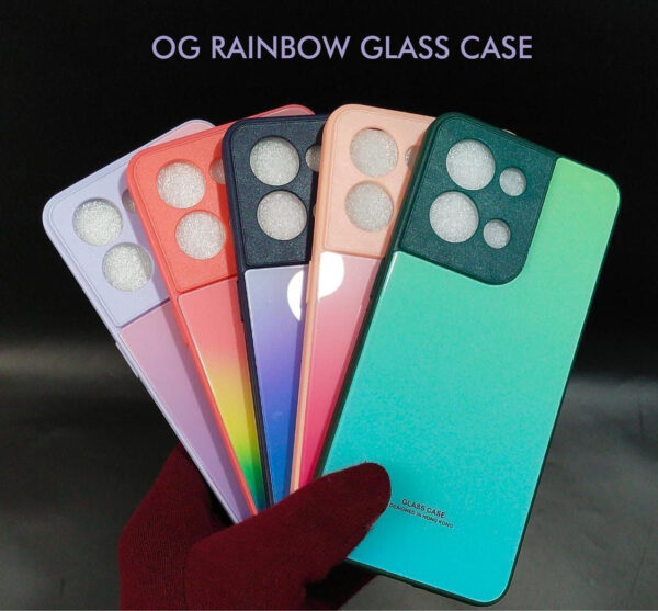 Rainbow Glass Hard Case For Redmi